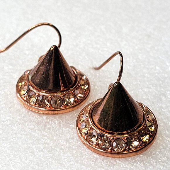 Rose Gold Cone Earrings - Picture 1 of 9